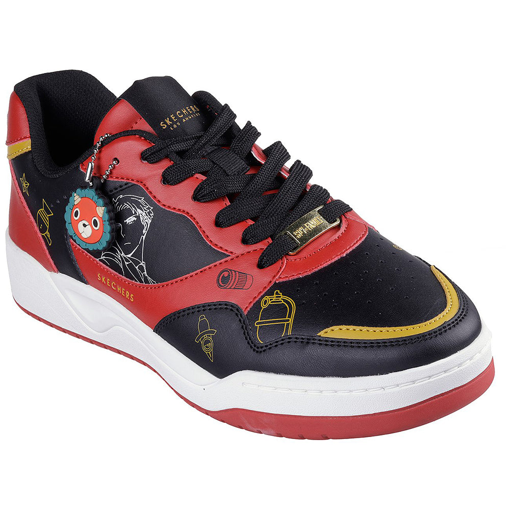 Shop Spy x Family: SKECHERS Street Koopa Black/Red colour Unisex Shoes ...