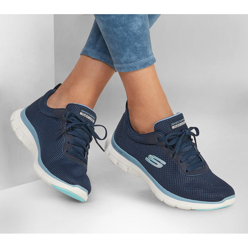 Skechers Women Sport Flex Appeal 4.0 | Navy/Blue Shoes – Skechers Malaysia