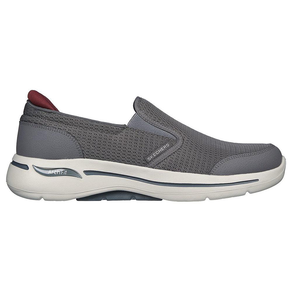 Skechers Men GOwalk Arch Fit Charcoal Gray Walking Shoes