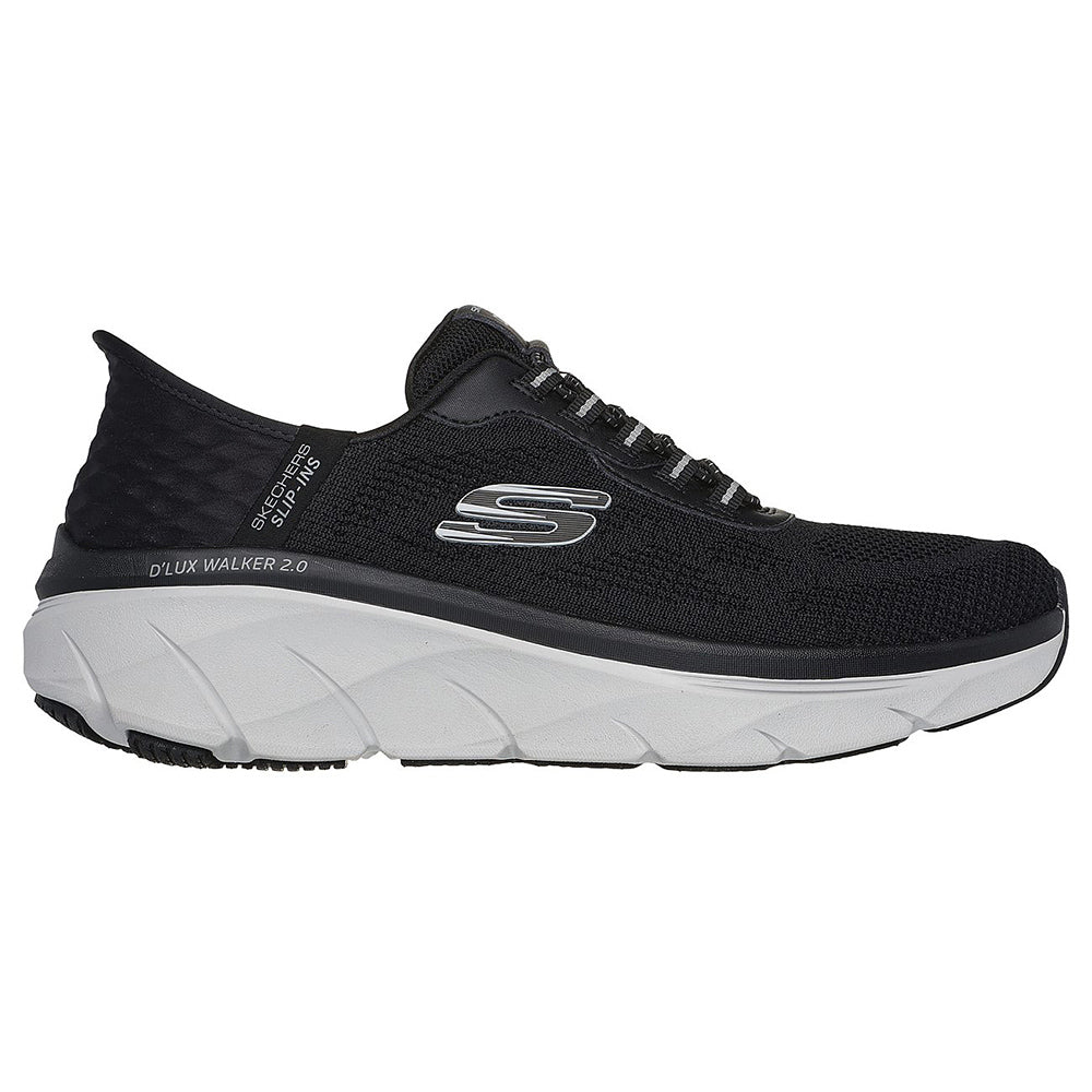 Skechers Men Slip-Ins Sport D'Lux Walker 2.0 | Gray/Charcoal Shoes ...